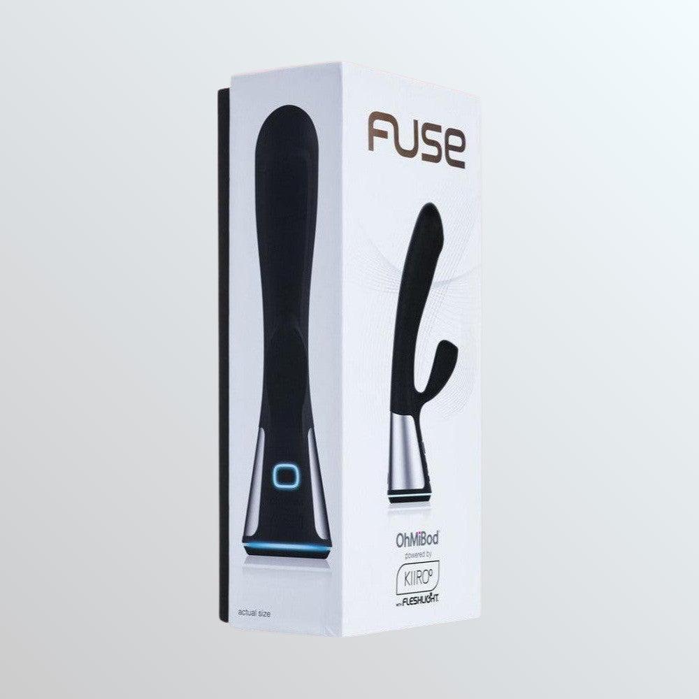 OhMiBod Fuse Interactive Dual Stimulator - Black by Condomania